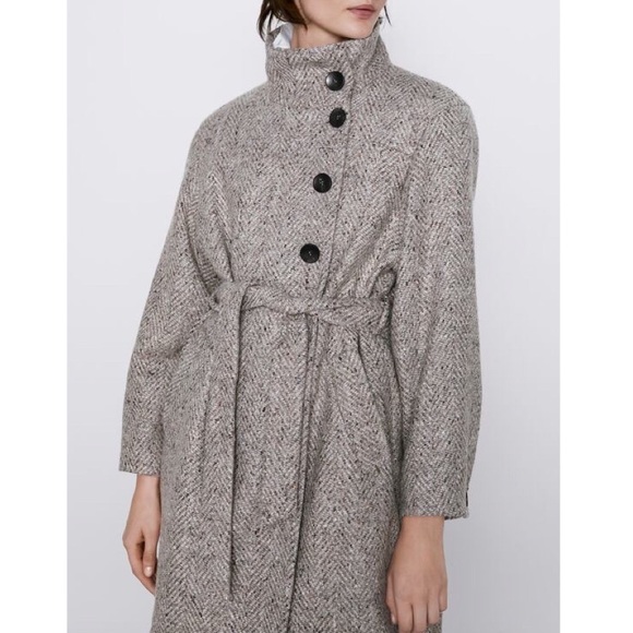 Zara Jackets & Blazers - ZARA High Collar Coat S